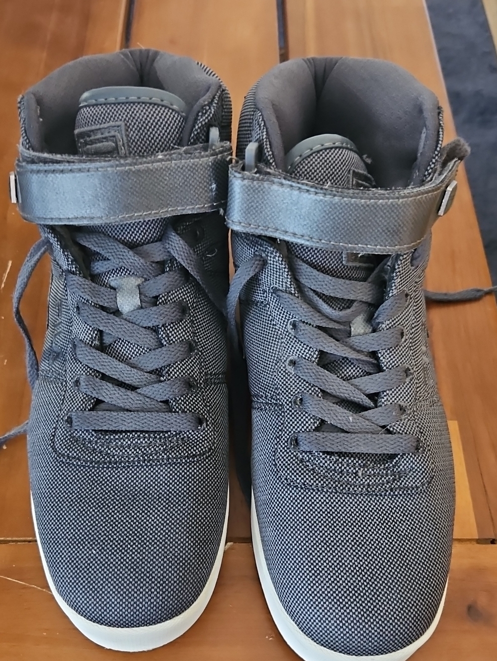 Fila Men's High-Top Sneakers in Charcoal Gray